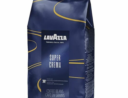 Lavazza Super Crema Whole Bean Coffee Blend, light-Medium Espresso Roast